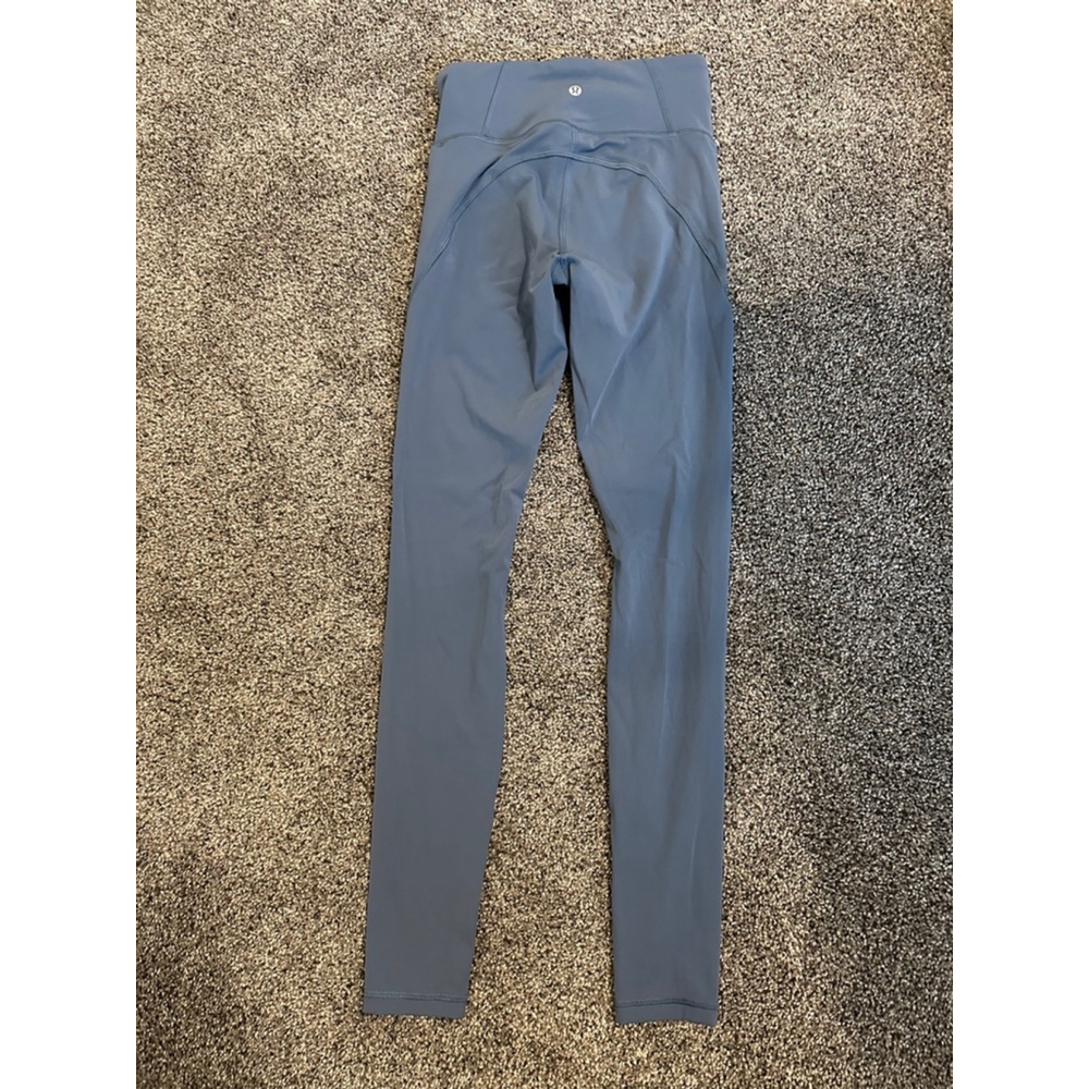 Lululemon Fine Force High Rise Tight 28" Size 4 Iron Blue - Picture 8 of 9